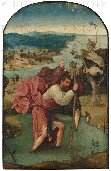 Saint Christopher, 1490s. Artist: Bosch, Hieronymus (c. 1450-1516)