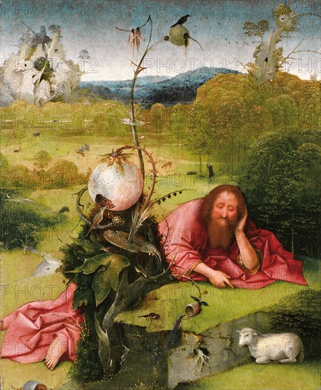 Saint John the Baptist in the Desert, Late 15th cen.. Artist: Bosch, Hieronymus (c. 1450-1516)