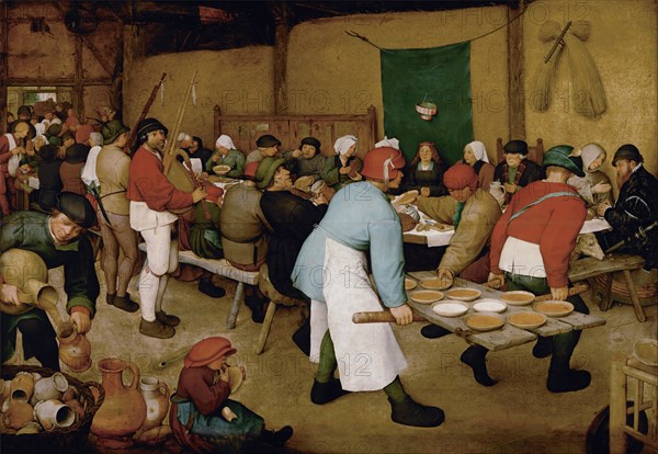 The Peasant Wedding, ca 1568. Artist: Bruegel (Brueghel), Pieter, the Elder (ca 1525-1569)