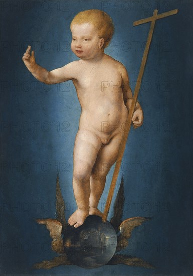 The Infant Christ on the Orb of the World, ca 1530. Artist: Cleve, Joos, van (ca. 1485-1540)