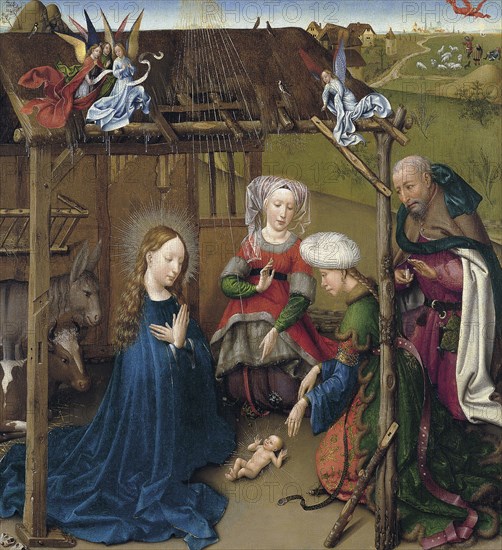 The Nativity, ca 1435. Artist: Daret, Jacques (ca 1404-ca 1470)