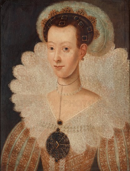 Queen Maria Eleonora of Sweden. Artist: Hoefnagel, Jacob (1575-c. 1630)