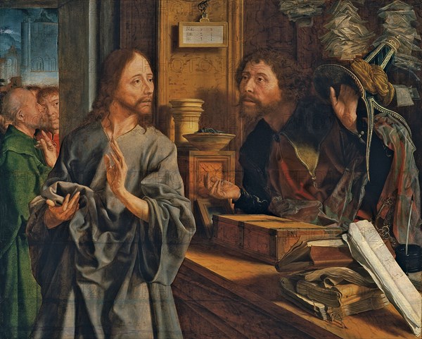 The Calling of Saint Matthew, ca 1530. Artist: Reymerswaele, Marinus Claesz, van (ca. 1490-after 1567)