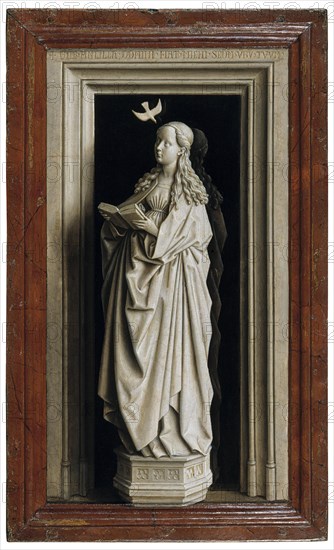 The Annunciation (Diptych, right panel), 1434-1435. Artist: Eyck, Jan van (1390-1441)