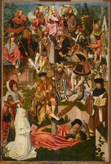 The Tree of Jesse, c. 1495. Artist: Geertgen tot Sint, Jans (ca. 1460-ca. 1490)