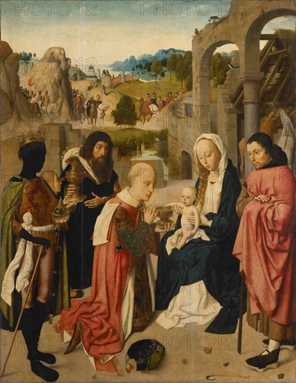 The Adoration of the Magi, 1490. Artist: Geertgen tot Sint, Jans (ca. 1460-ca. 1490)