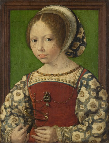 Portrait of Princess Dorothea of Denmark (1520-1580), ca 1530. Artist: Gossaert, Jan (ca. 1478-1532)