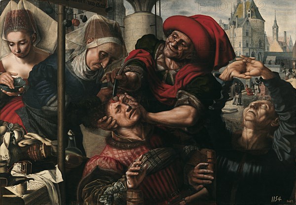 Surgery, 1550-1555. Artist: Hemessen, Jan Sanders, van (c. 1500-c. 1566)