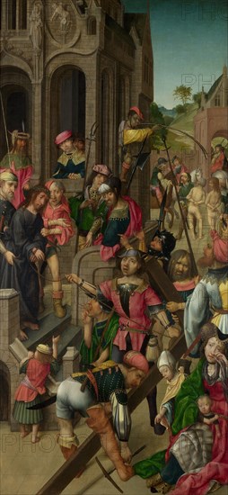 Christ presented to the People (Triptych: Scenes from the Passion of Christ, left panel), c. 1510. Artist: Master of Delft (active Early 16th cen.)