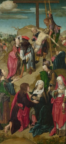 The Deposition (Triptych: Scenes from the Passion of Christ, right panel), c. 1510. Artist: Master of Delft (active Early 16th cen.)