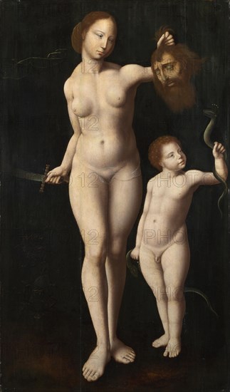 Judith and the Infant Hercules, c. 1525. Artist: Meister der Mansi-Magdalena (active between 1510 and 1530)