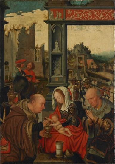 The Adoration of the Kings, 1525. Artist: Mostaert, Jan (1472/73-1555/56)