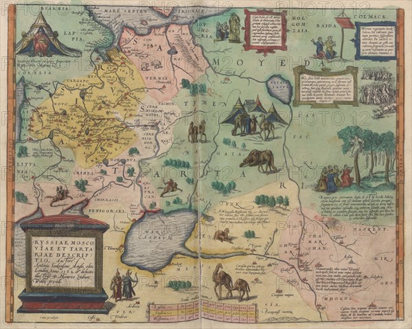 Map of Russia (From: Theatrum Orbis Terrarum), 1573. Artist: Ortelius, Abraham (1527-1598)