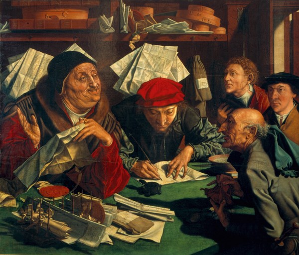 The Lawyer's Office, 1545. Artist: Reymerswaele, Marinus Claesz, van (ca. 1490-after 1567)