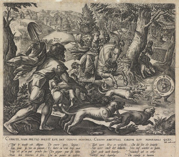 An Allegorical Hunt, 1578. Artist: Stradanus (Straet, van der), Johannes (1523-1605)