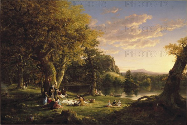 The Pic-Nic, 1846. Artist: Cole, Thomas (1801-1848)