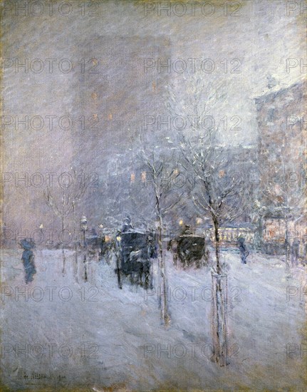 Late Afternoon, New York, Winter, 1900. Artist: Hassam, Childe (1859-1935)