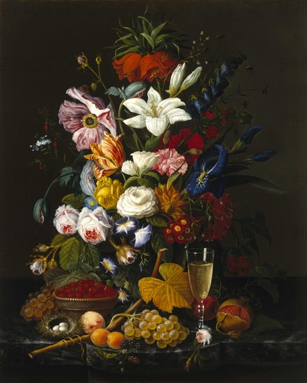 Victorian Bouquet, c. 1850. Artist: Roesen, Severin (1816-after 1872)