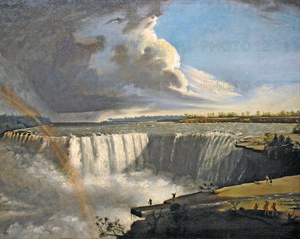 Niagara Falls from Table Rock, 1835. Artist: Morse, Samuel Finley Breese (1791-1872)