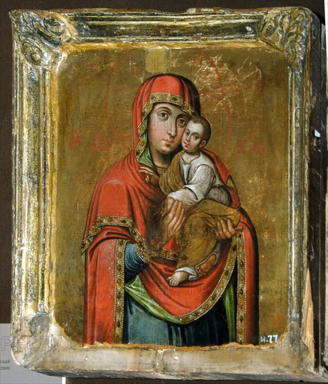 Kiev-Bratskaya Icon of the Mother of God, 18th century. Artist: Russian icon