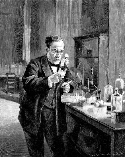 French chemist and microbiologist Louis Pasteur (1822?1895). Artist: Anonymous