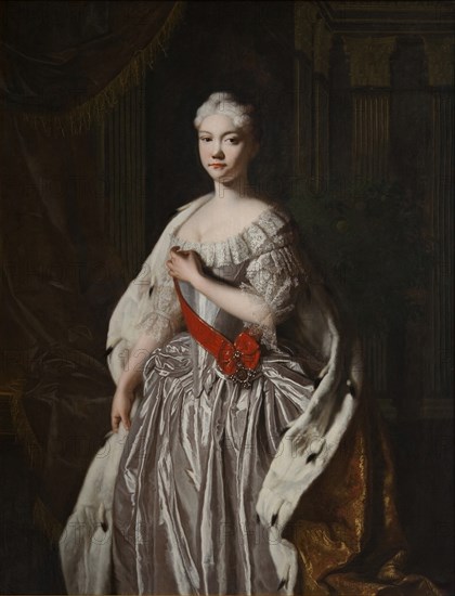 Portrait of Grand Duchess Natalya Alexeyevna of Russia (1714?1728), End 1720s. Artist: Anonymous