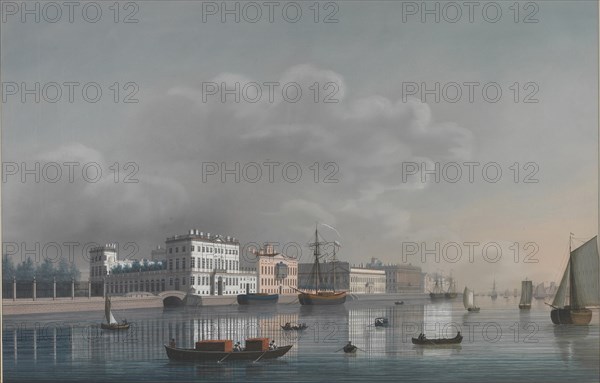 View of the Neva. Artist: Anonymous