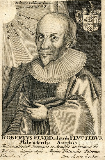 Portrait of Robert Fludd (1574-1637), 17th century. Artist: Anonymous