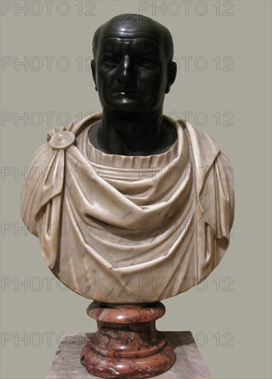 Bust of Vespasian, 1st H. 1st cen. AD. Artist: Art of Ancient Rome, Classical sculpture