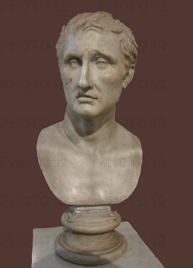 Bust of Menander. (Roman copy of Greek statue by Kephisodotos and Timarchos), 4th century BC. Artist: Art of Ancient Rome, Classical sculpture