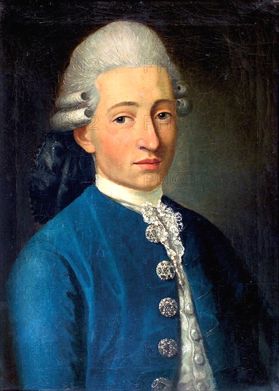 Portrait of a Young Man (Wolfgang Amadeus Mozart), 1772. Artist: Delahaye, J. B. (active 18th century)