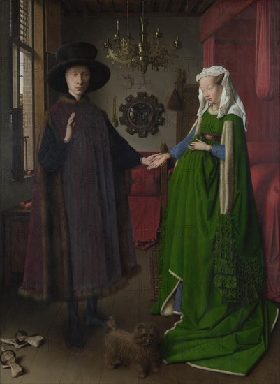 The Arnolfini Portrait, 1434. Artist: Eyck, Jan van (1390-1441)