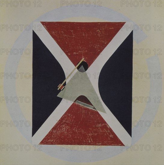 Proun 43, 1924. Artist: Lissitzky, El (1890-1941)