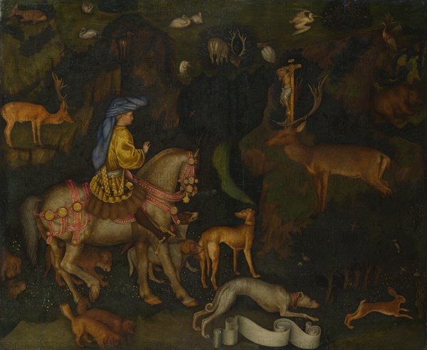 The Vision of Saint Eustace, c. 1440. Artist: Pisanello, Antonio (1395-1455)