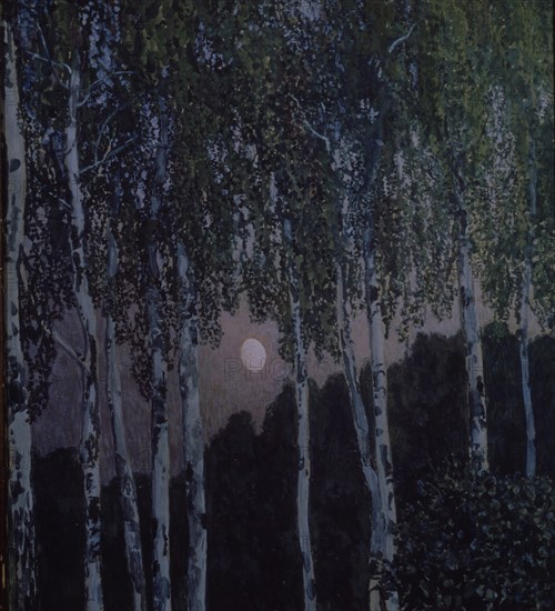 Birches, 1908-1910. Artist: Golovin, Alexander Yakovlevich (1863-1930)