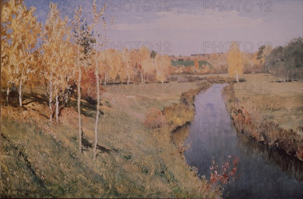 Golden autumn, 1895. Artist: Levitan, Isaak Ilyich (1860-1900)