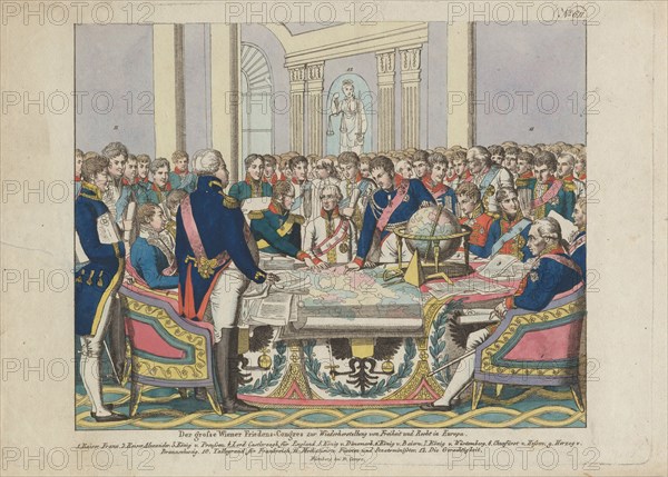 The Congress of Vienna. Artist: Campe, August Friedrich Andreas (1777-1846)