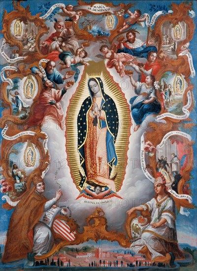 Our Lady of Guadalupe, 1779. Artist: Salcedo, Sebastián (active ca. 1779-1783)