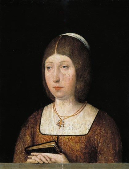 Queen Isabella I of Castile, c. 1490. Artist: Anonymous