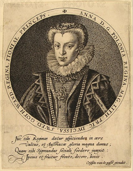 Anna Catherine Constance Vasa of Poland (1619-1651). Artist: Passe, Crispijn van de, the Elder (1564-1637)