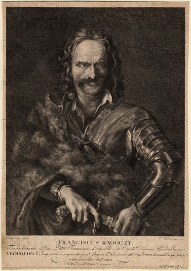 Francis II Rákóczi, 1704. Artist: Anonymous