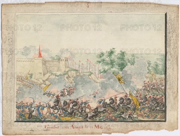 The Capture of the Anapa fortress on June 23, 1828, 1829. Artist: Anonymous