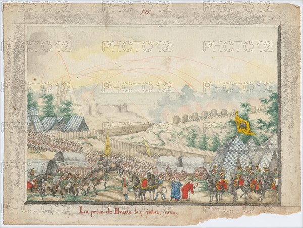 The Capture of the Brailov fortress on June 7, 1828, 1829. Artist: Anonymous