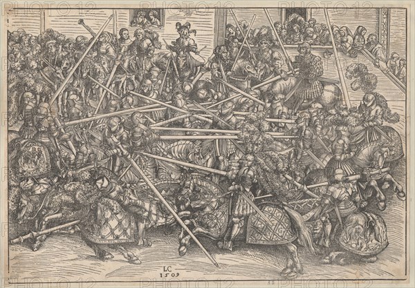 Tournament, 1509. Artist: Cranach, Lucas, the Elder (1472-1553)