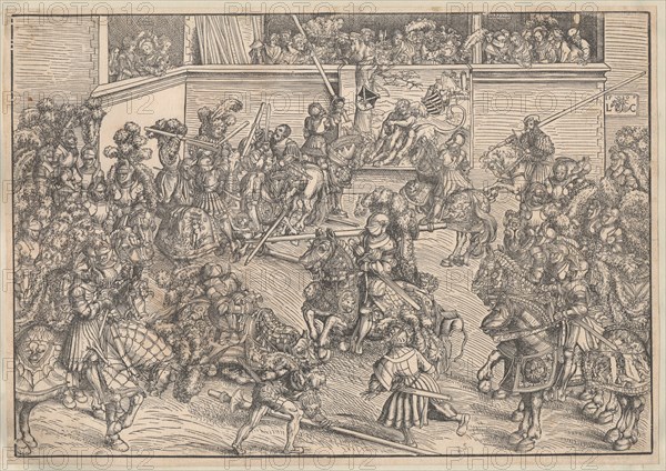 Tournament, 1509. Artist: Cranach, Lucas, the Elder (1472-1553)