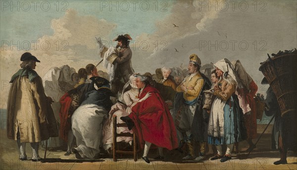 The Venetian Charlatan, ca 1764-1765. Artist: Tiepolo, Giandomenico (1727-1804)