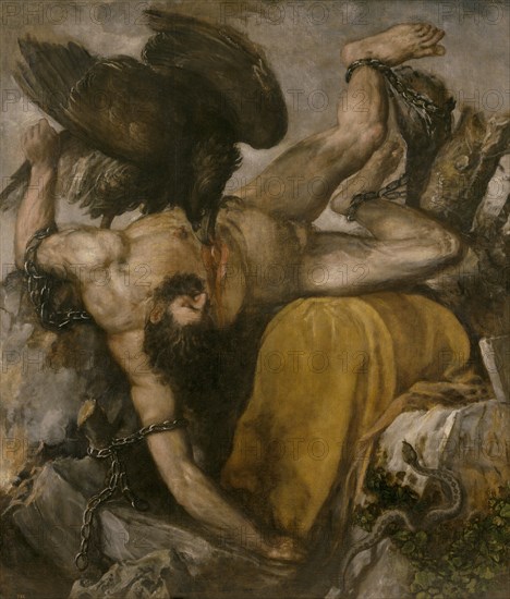 Tityos, 1548-1549. Artist: Titian (1488-1576)