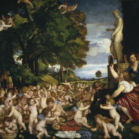 The Offering to Venus, 1518-1519. Artist: Titian (1488-1576)