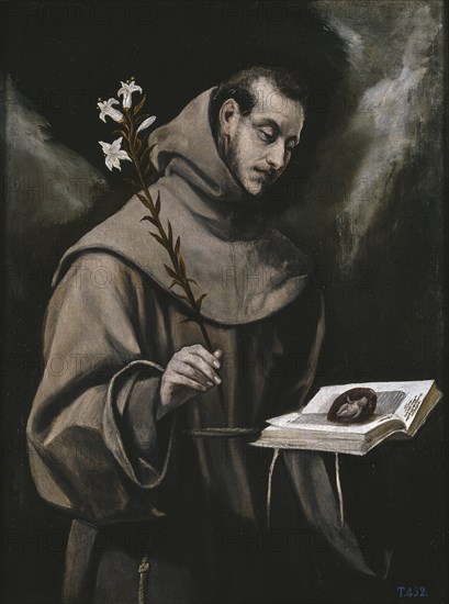 Saint Anthony of Padua, c. 1580. Artist: El Greco, Dominico (1541-1614)