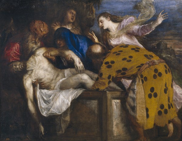 The Entombment of Christ, 1572. Artist: Titian (1488-1576)